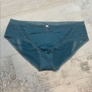 Victoria's Secret Body By Victoria Teal Hiphugger Panties Size Large
